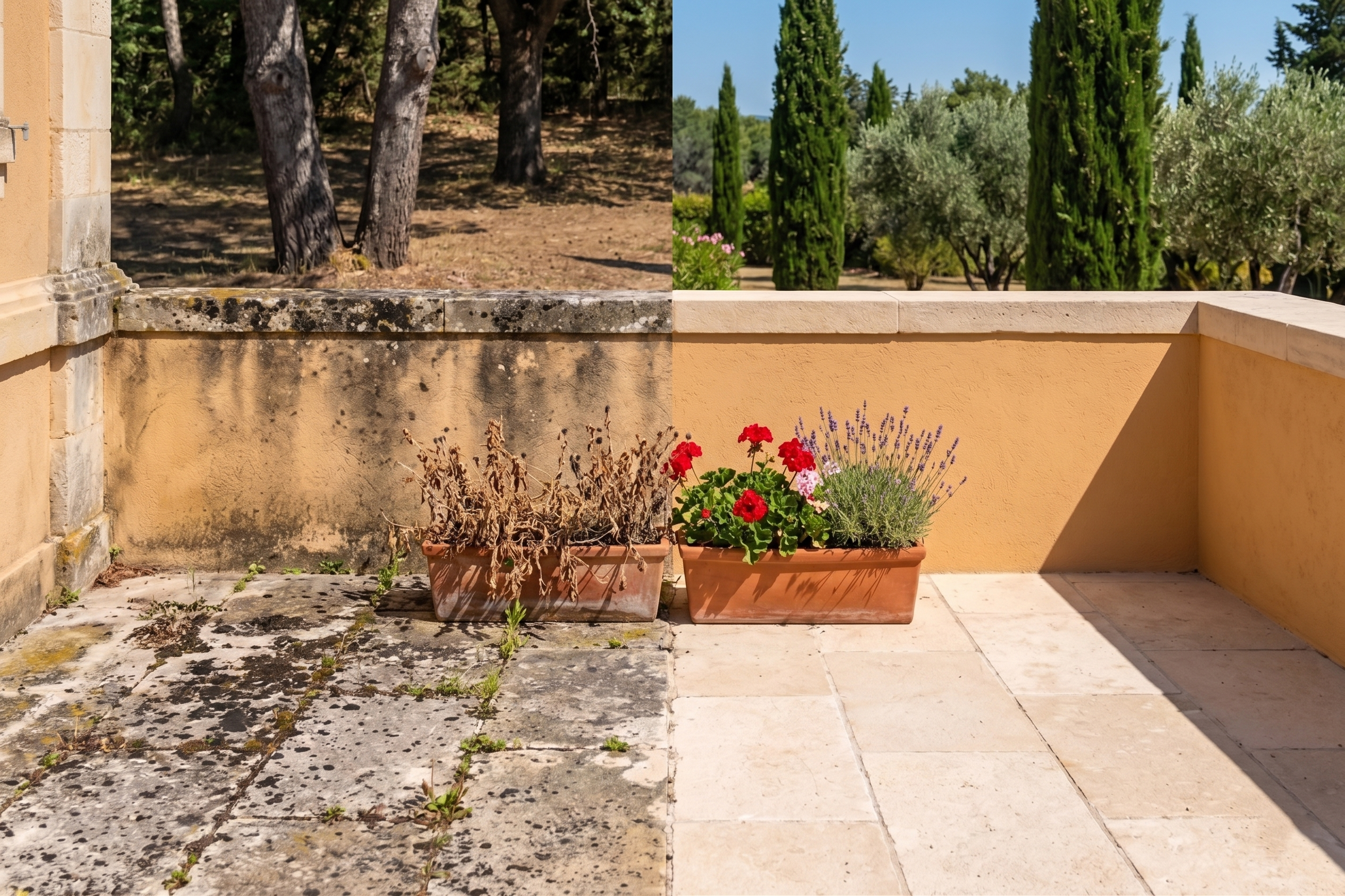 Nettoyage de terrasses